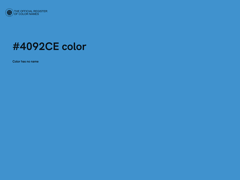 #4092CE color image