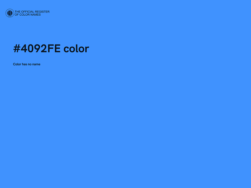 #4092FE color image