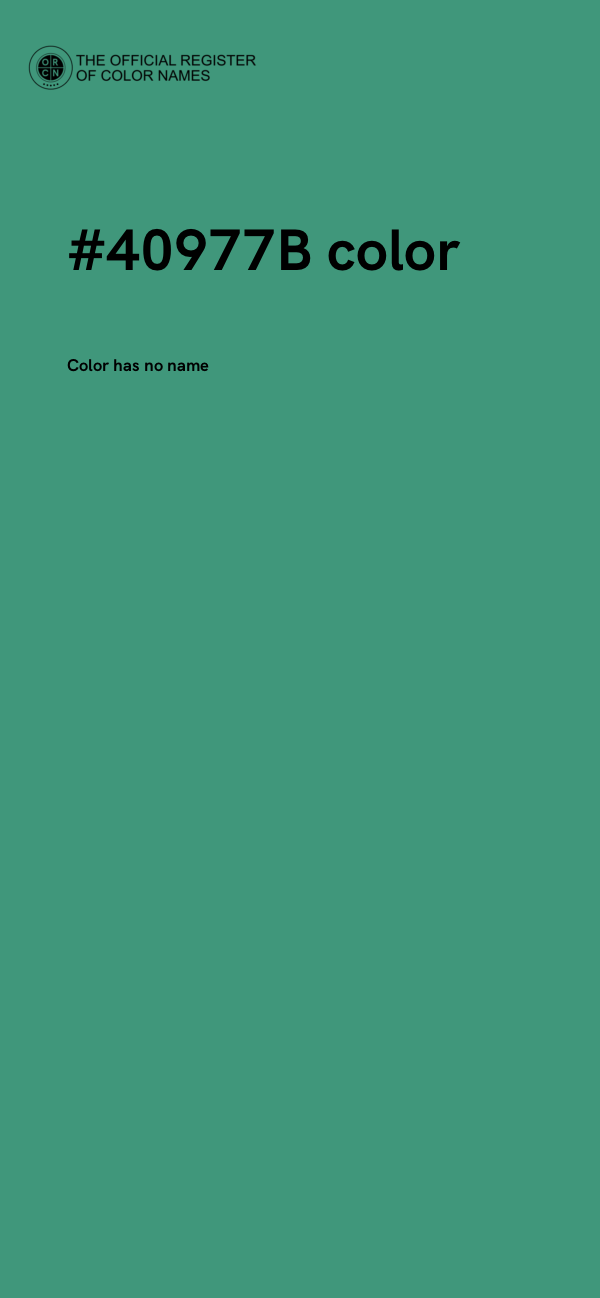 #40977B color image