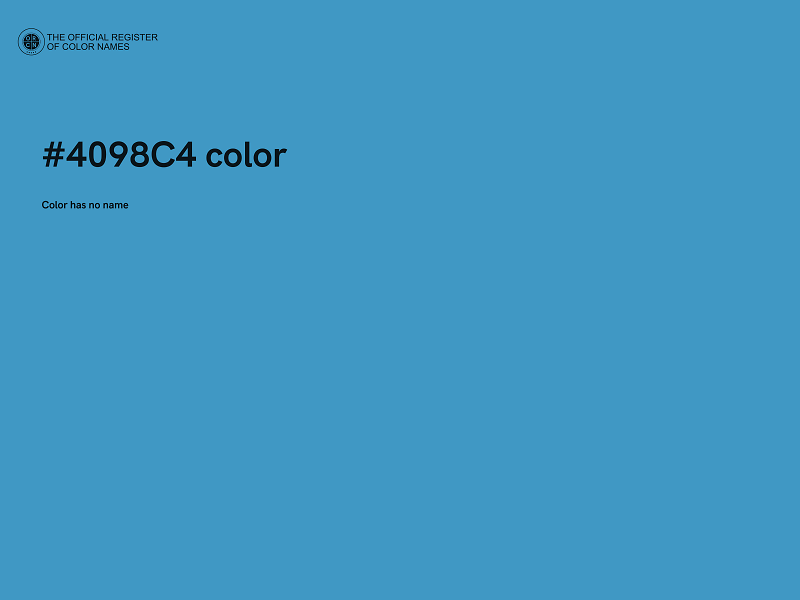 #4098C4 color image