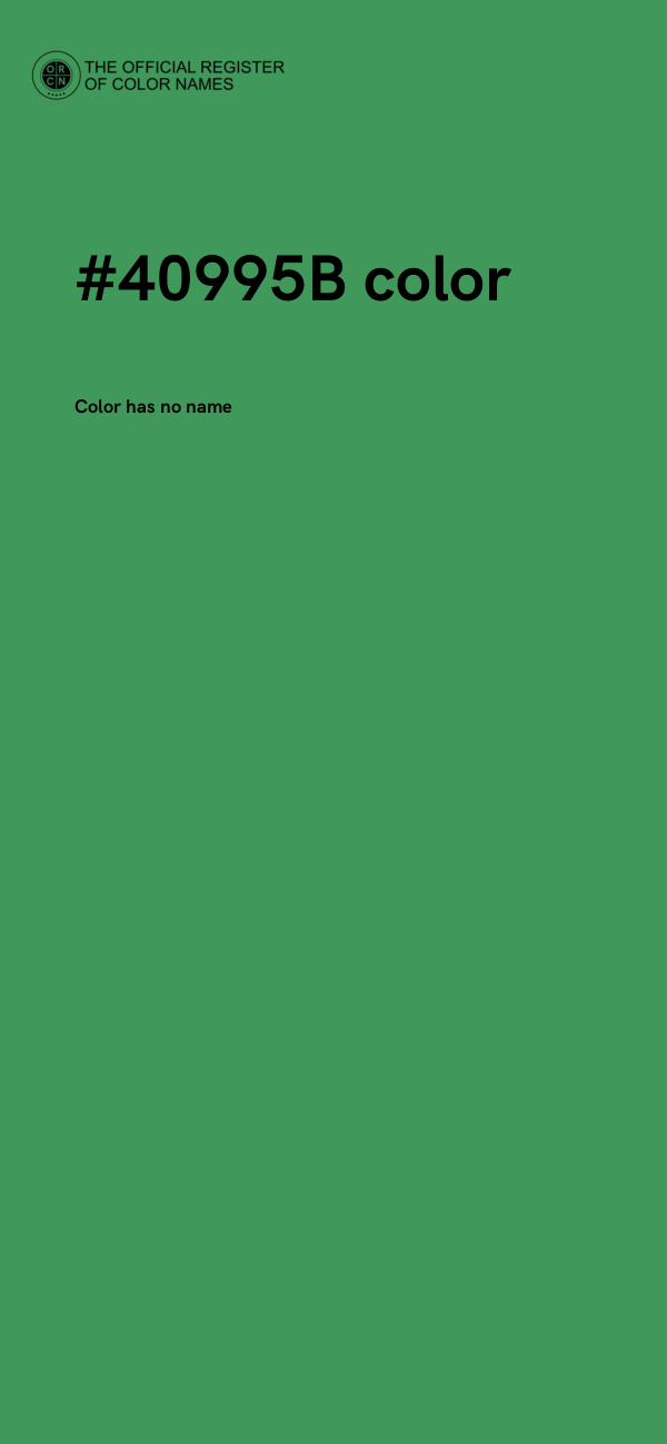 #40995B color image