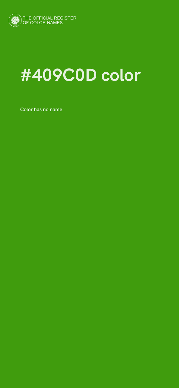 #409C0D color image