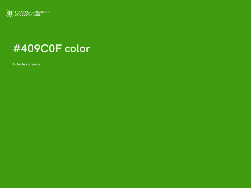 #409C0F color image