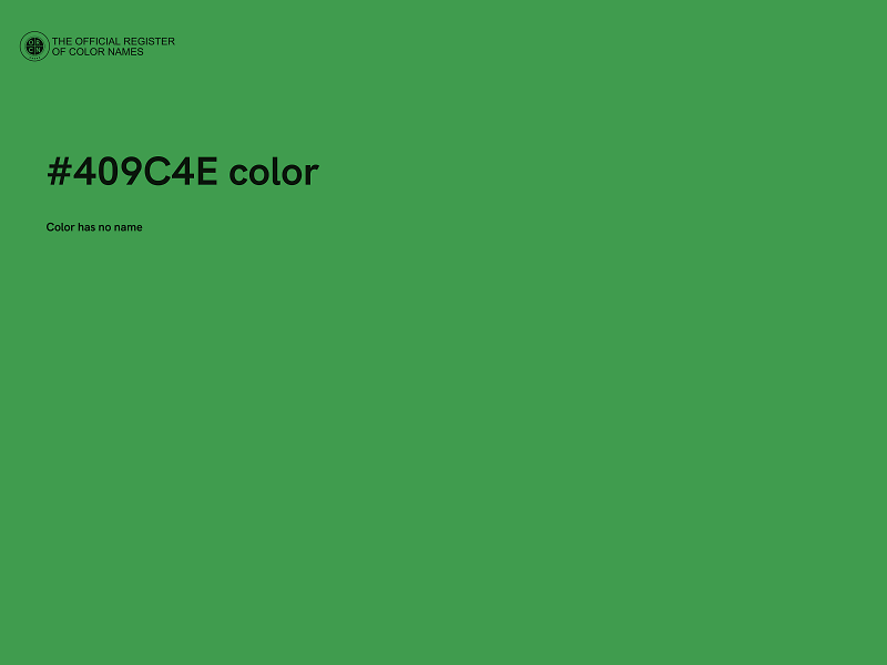 #409C4E color image