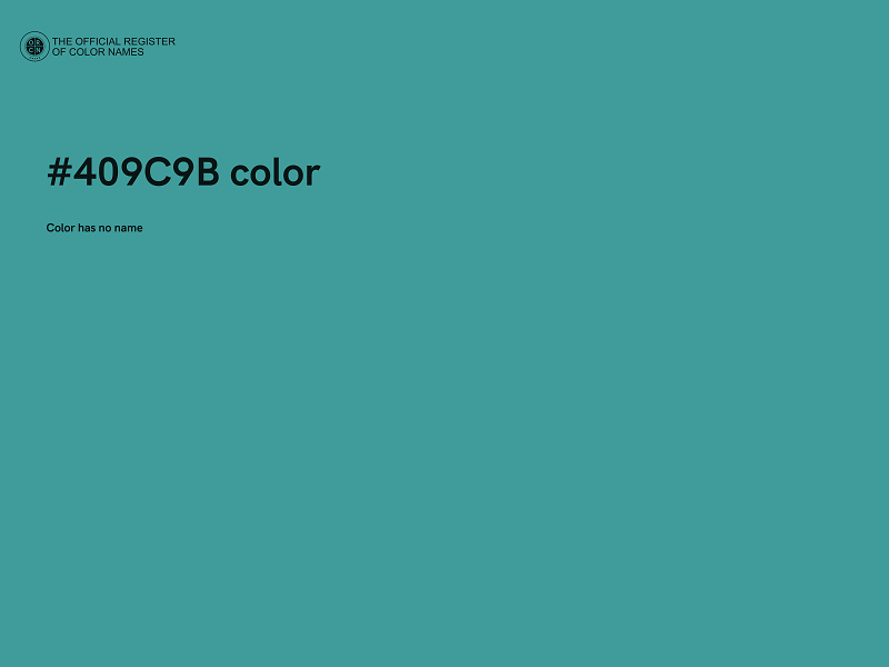 #409C9B color image