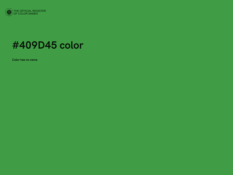 #409D45 color image