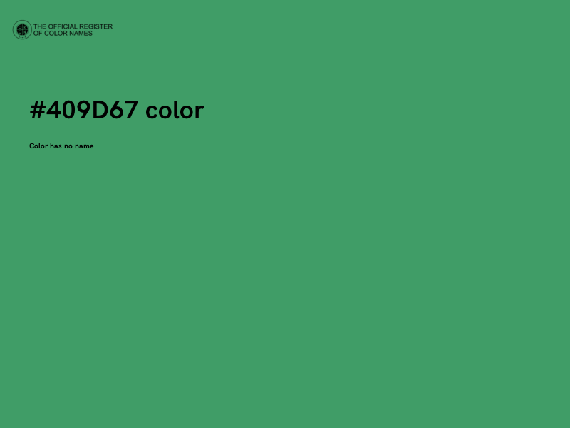 #409D67 color image
