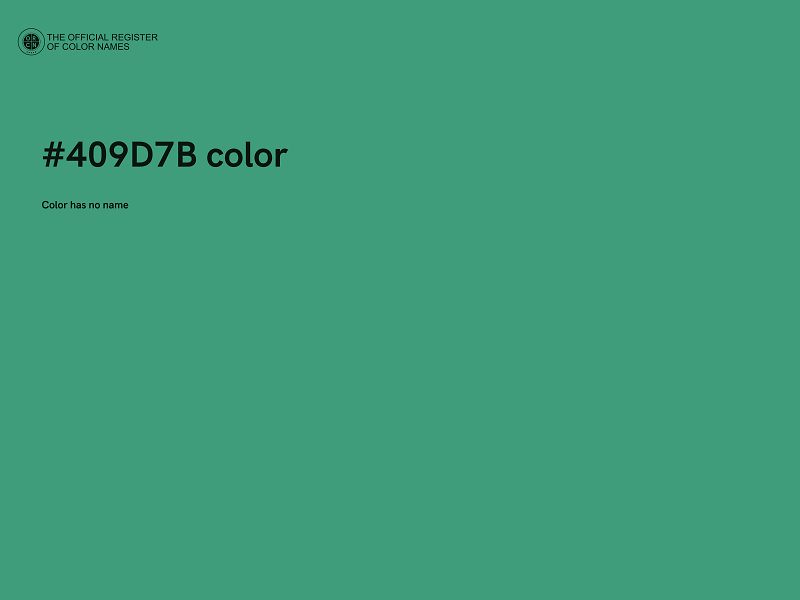 #409D7B color image