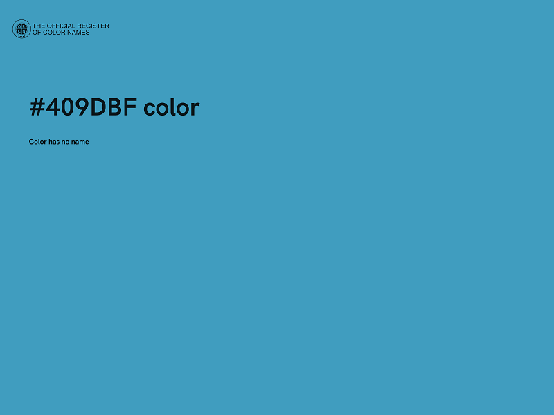 #409DBF color image