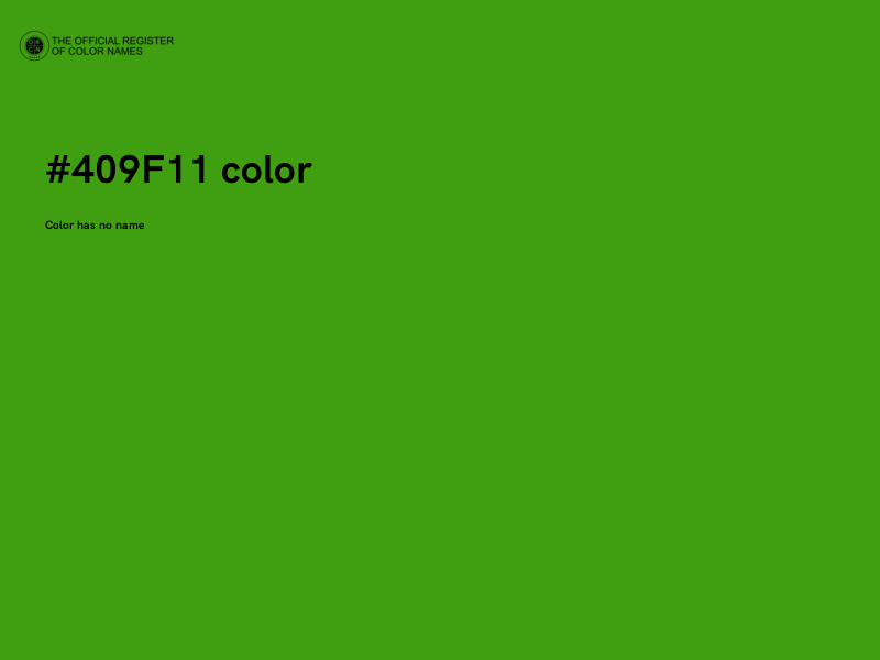 #409F11 color image