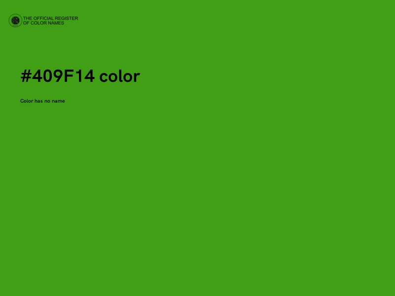 #409F14 color image