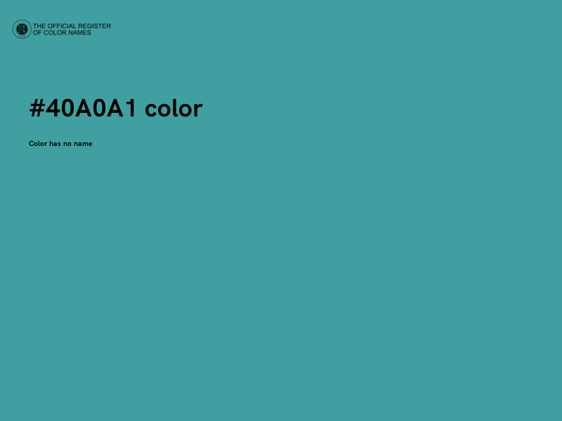 #40A0A1 color image