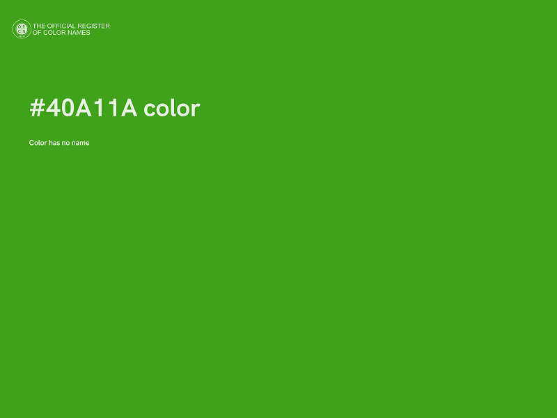 #40A11A color image