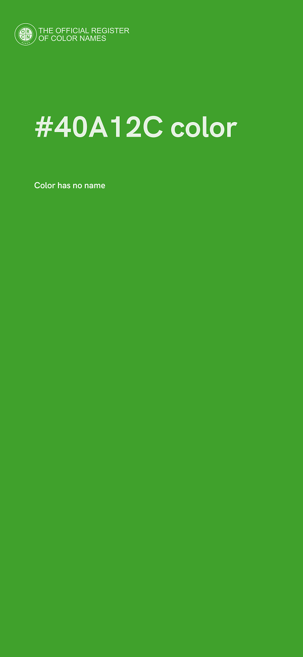#40A12C color image