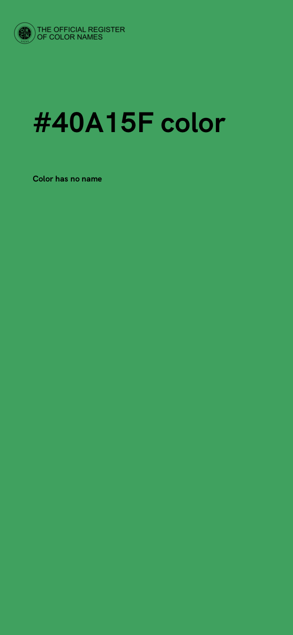 #40A15F color image