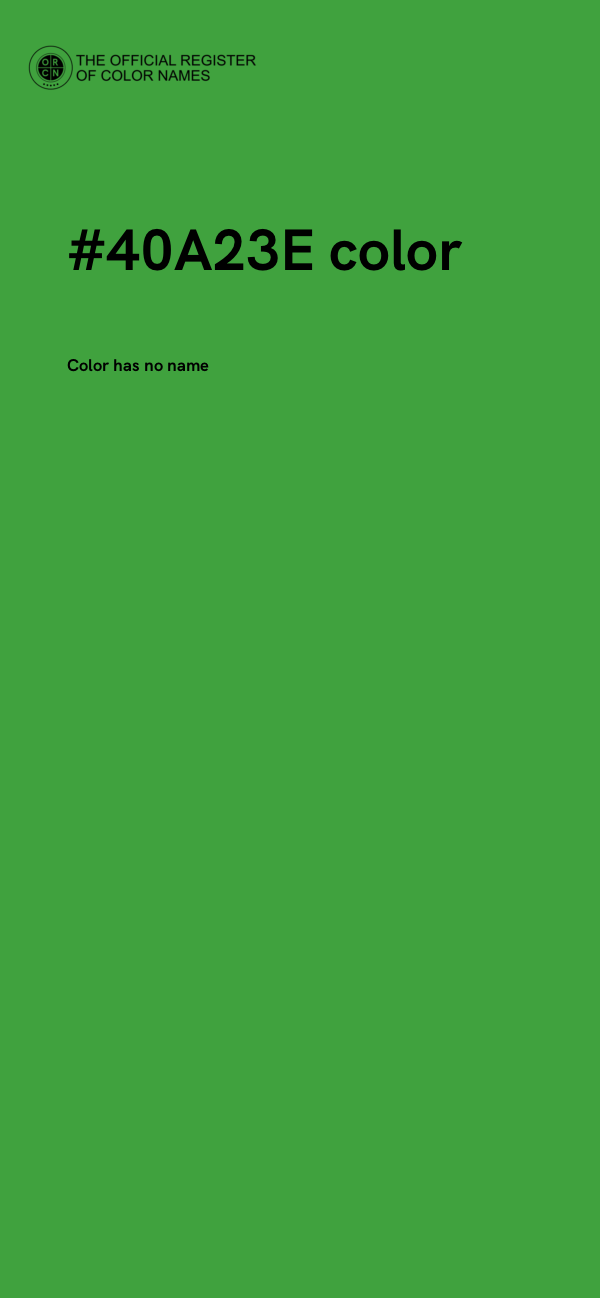 #40A23E color image