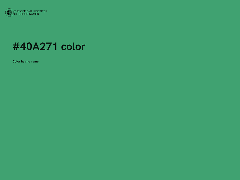 #40A271 color image