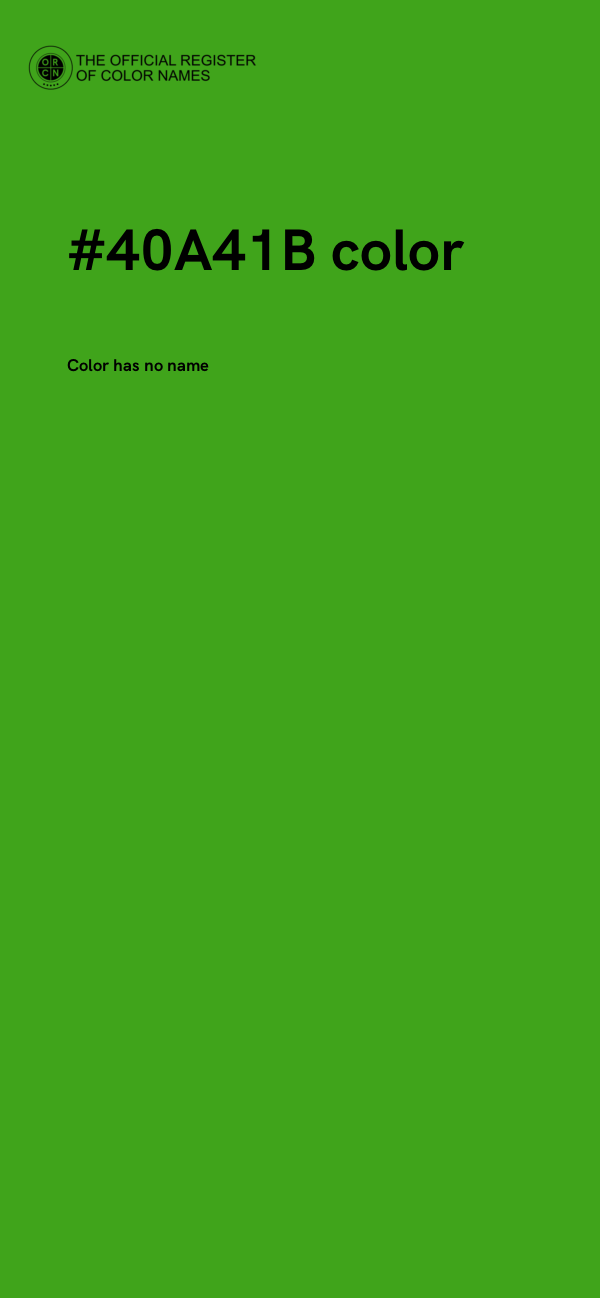 #40A41B color image