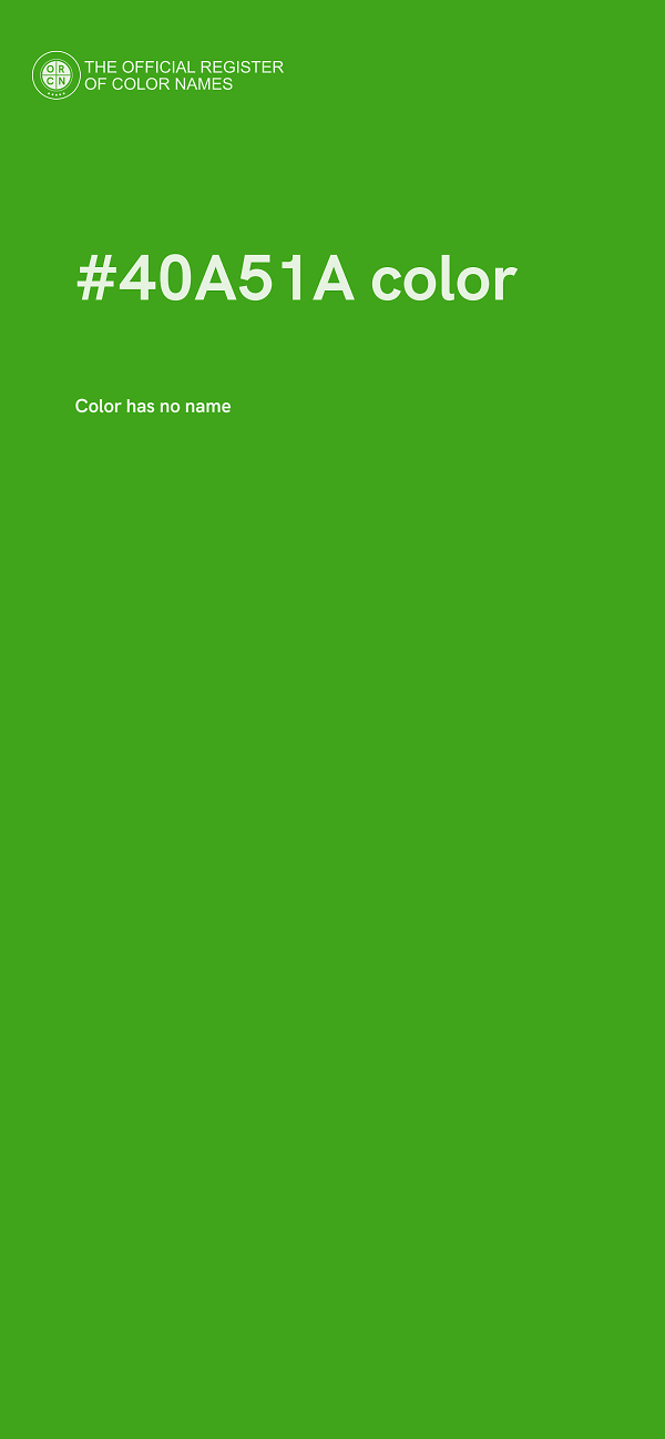 #40A51A color image
