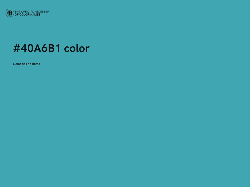 #40A6B1 color image