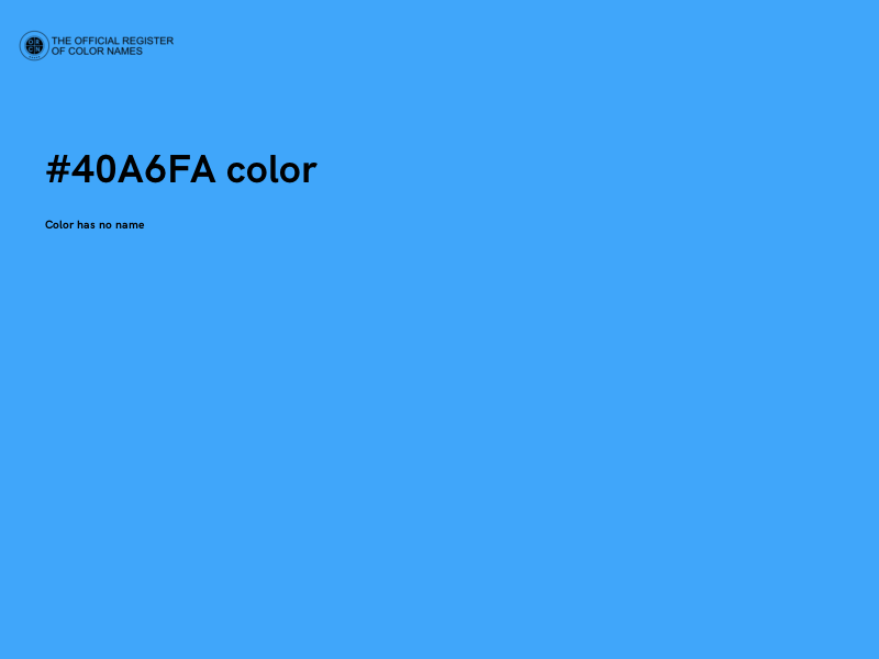 #40A6FA color image