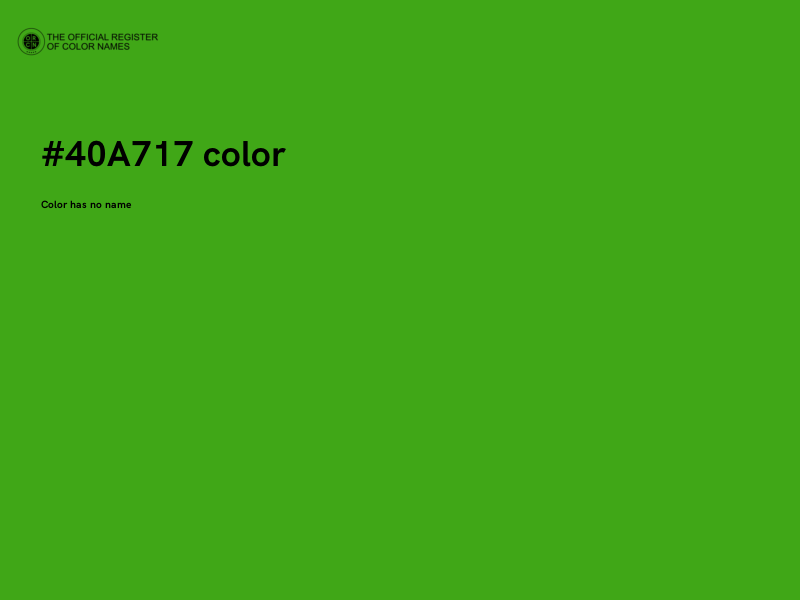 #40A717 color image