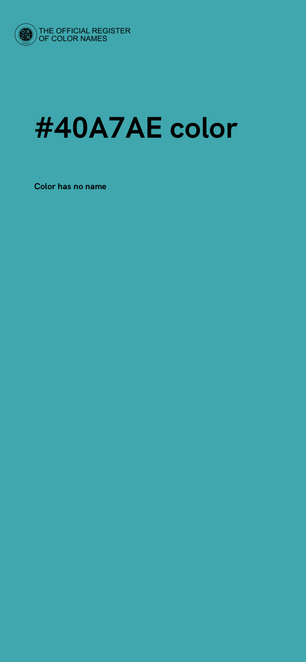 #40A7AE color image