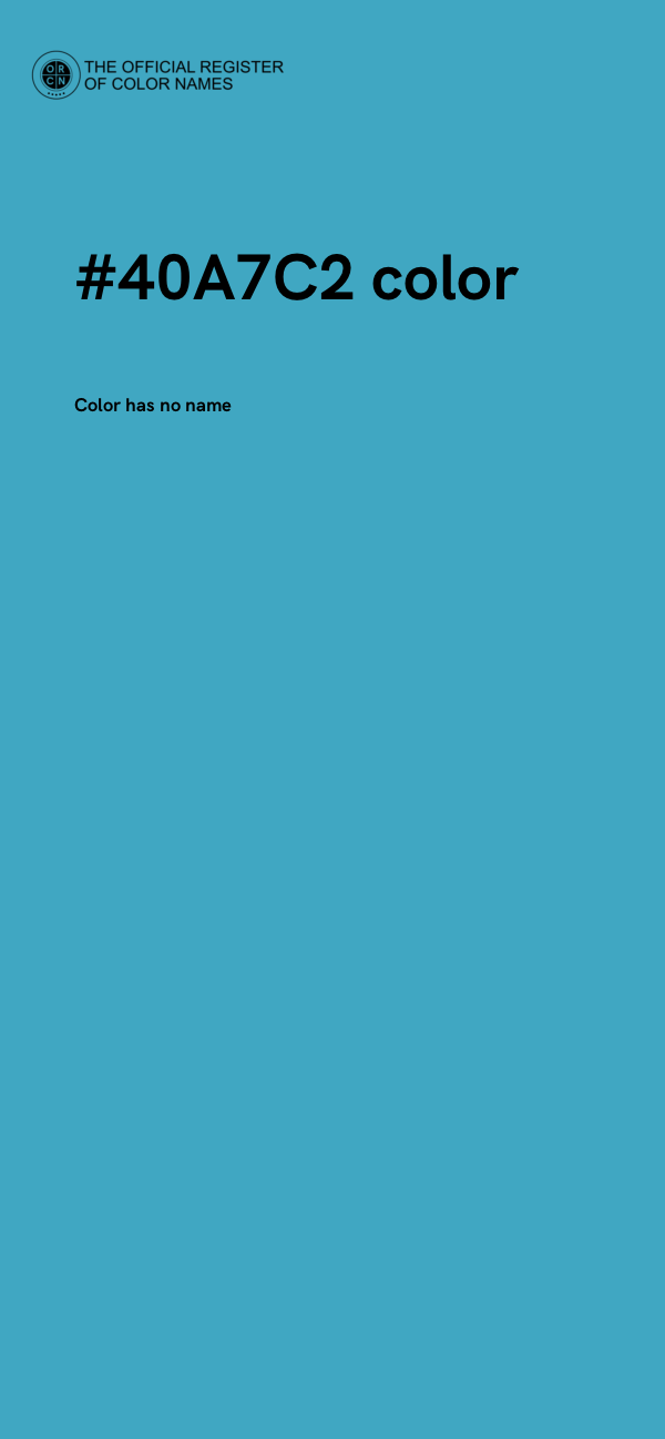 #40A7C2 color image