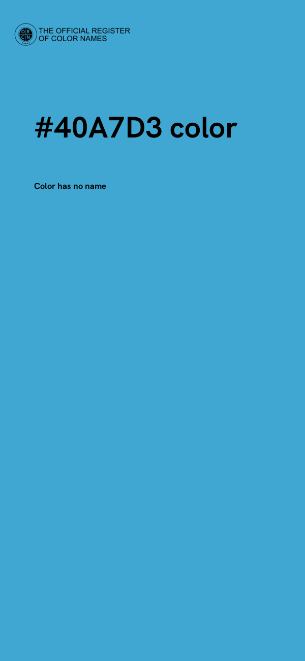 #40A7D3 color image