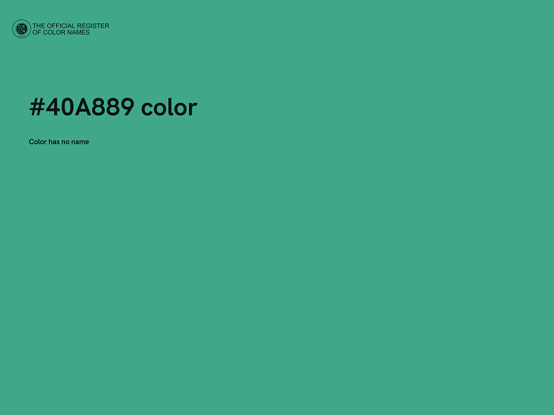 #40A889 color image