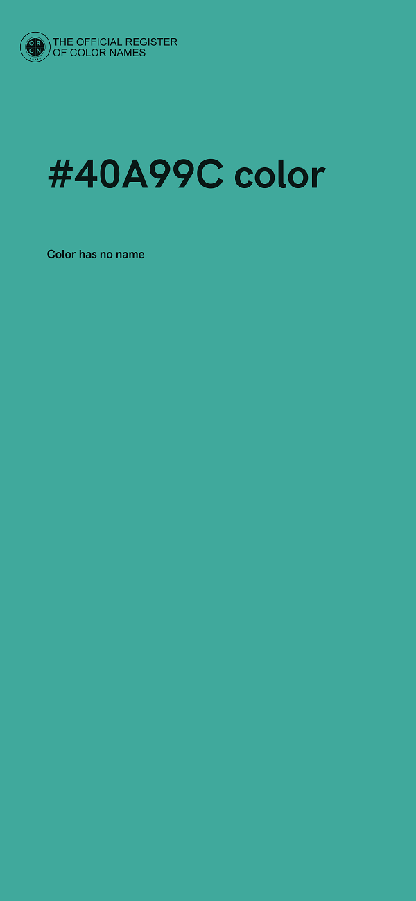 #40A99C color image
