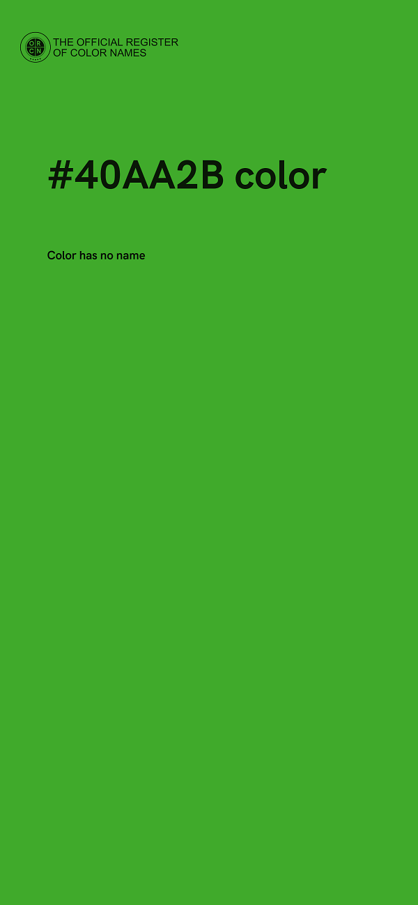 #40AA2B color image