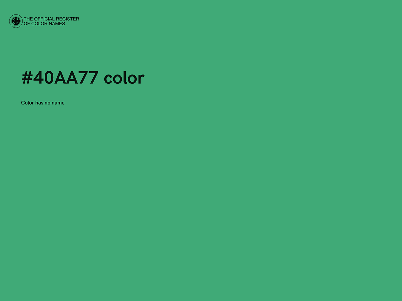 #40AA77 color image