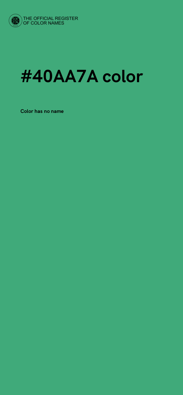 #40AA7A color image