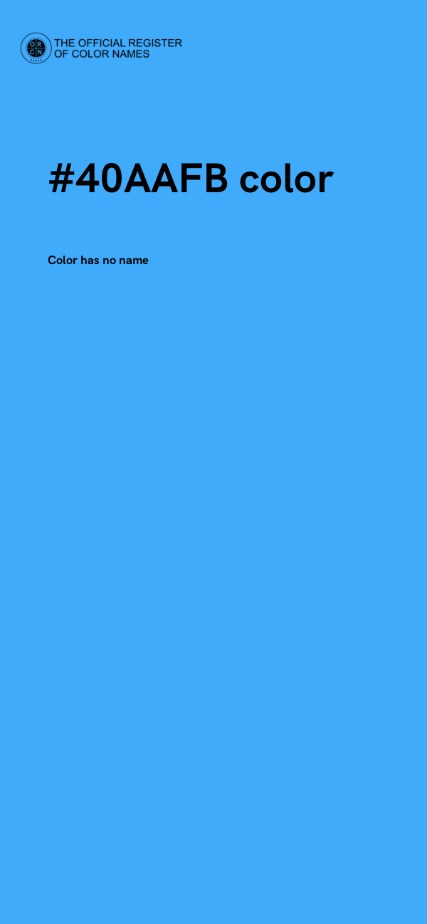 #40AAFB color image