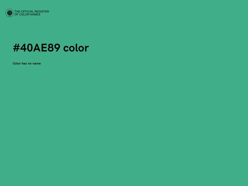 #40AE89 color image