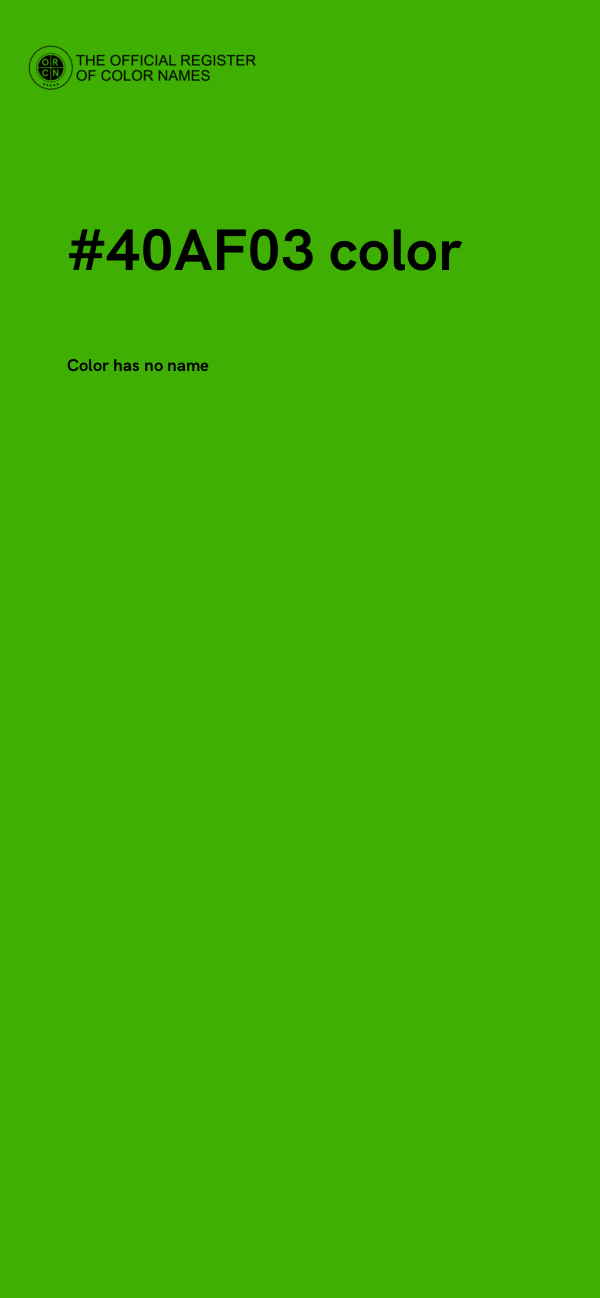 #40AF03 color image