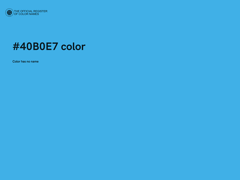 #40B0E7 color image