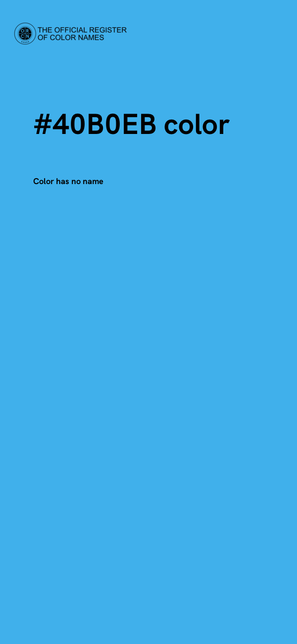 #40B0EB color image