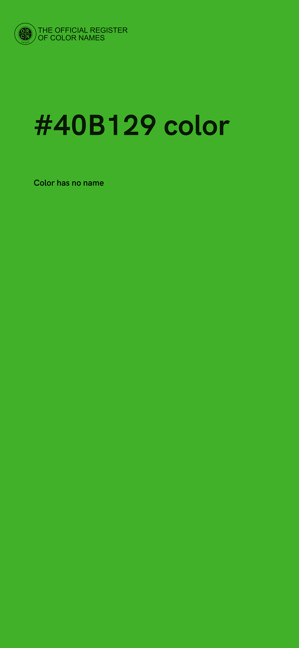 #40B129 color image
