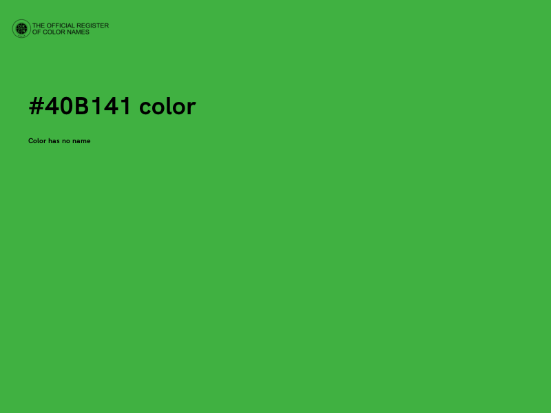 #40B141 color image