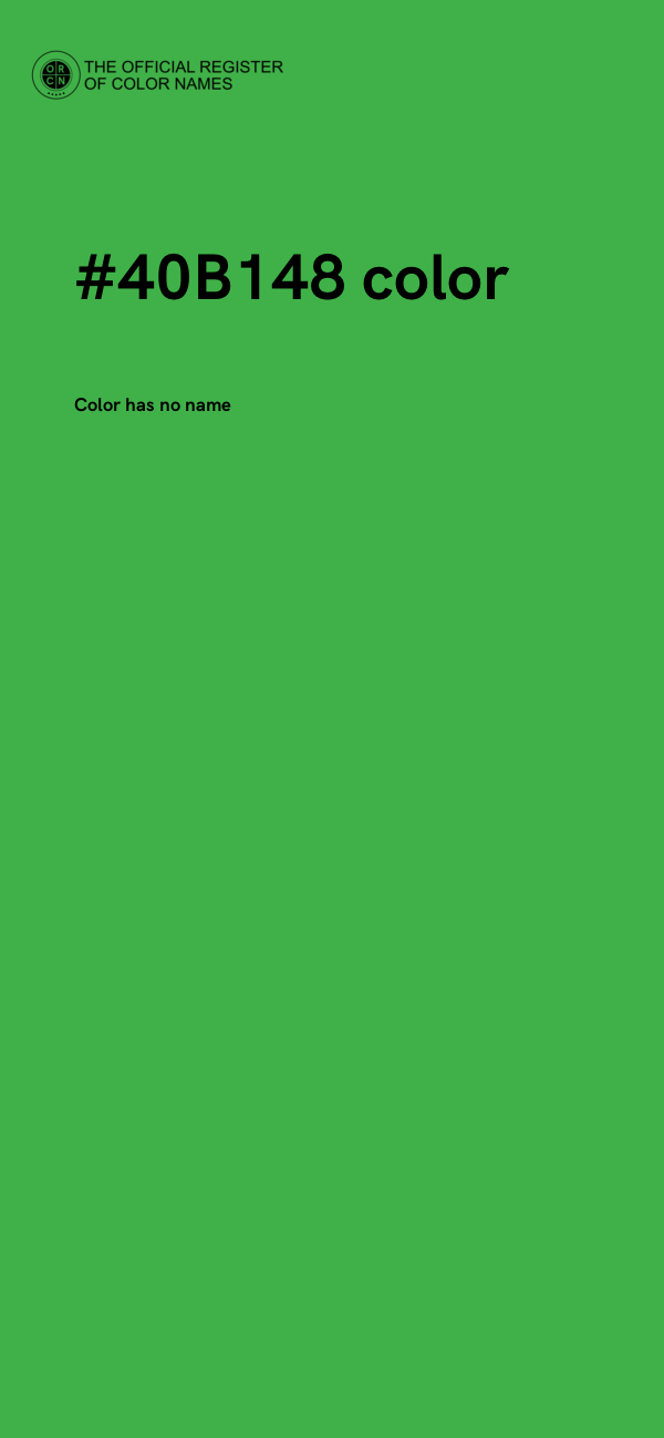 #40B148 color image