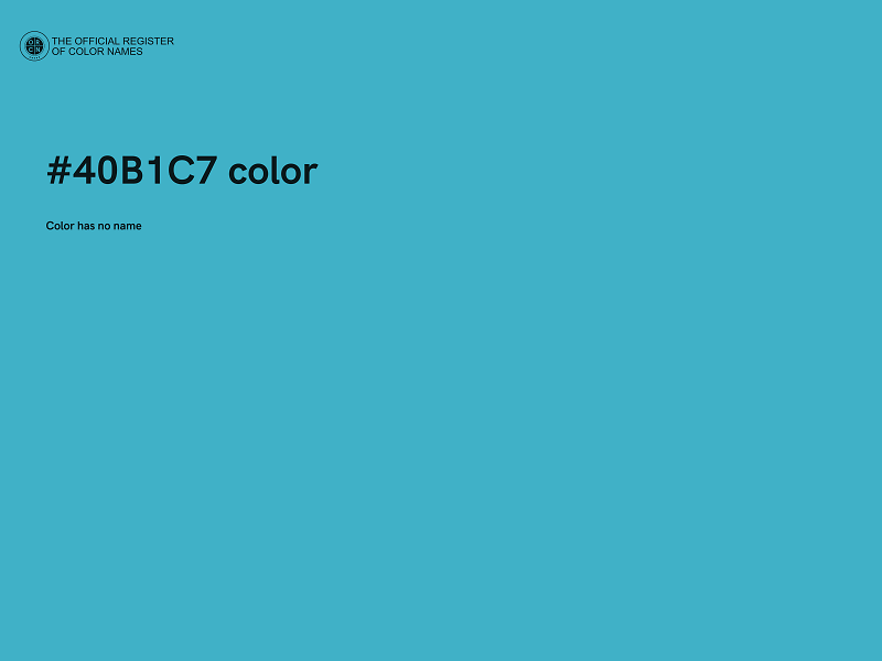 #40B1C7 color image