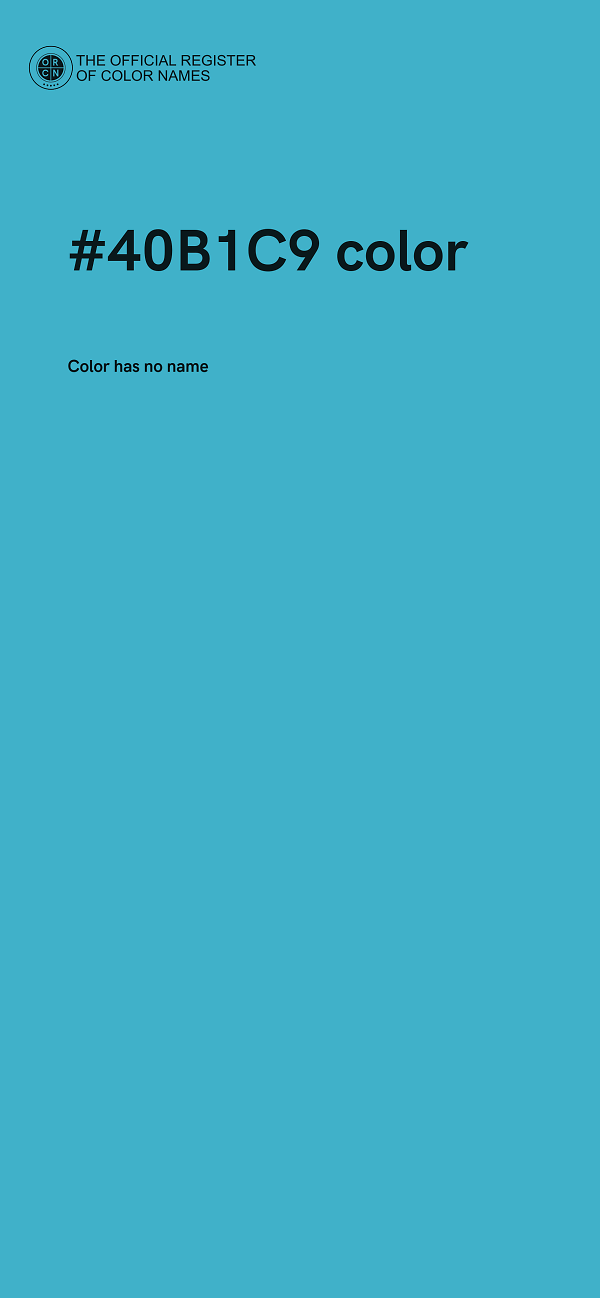 #40B1C9 color image