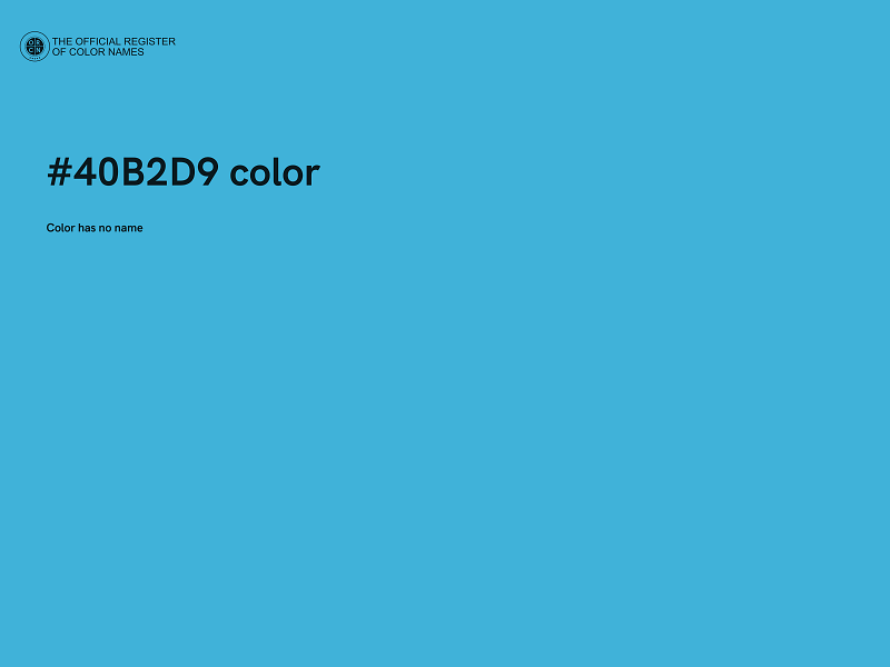 #40B2D9 color image