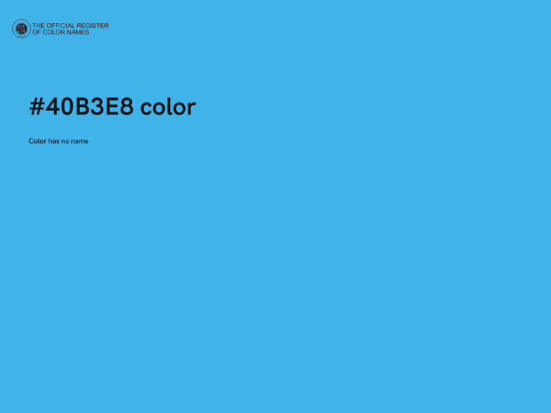 #40B3E8 color image