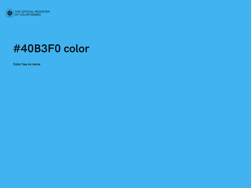 #40B3F0 color image