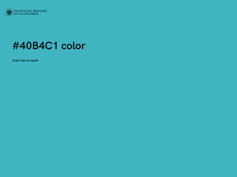 #40B4C1 color image