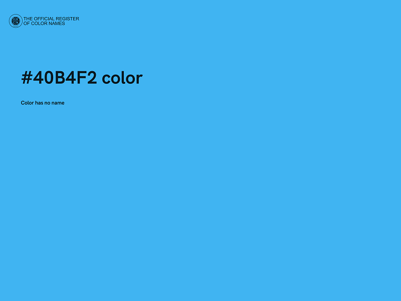 #40B4F2 color image