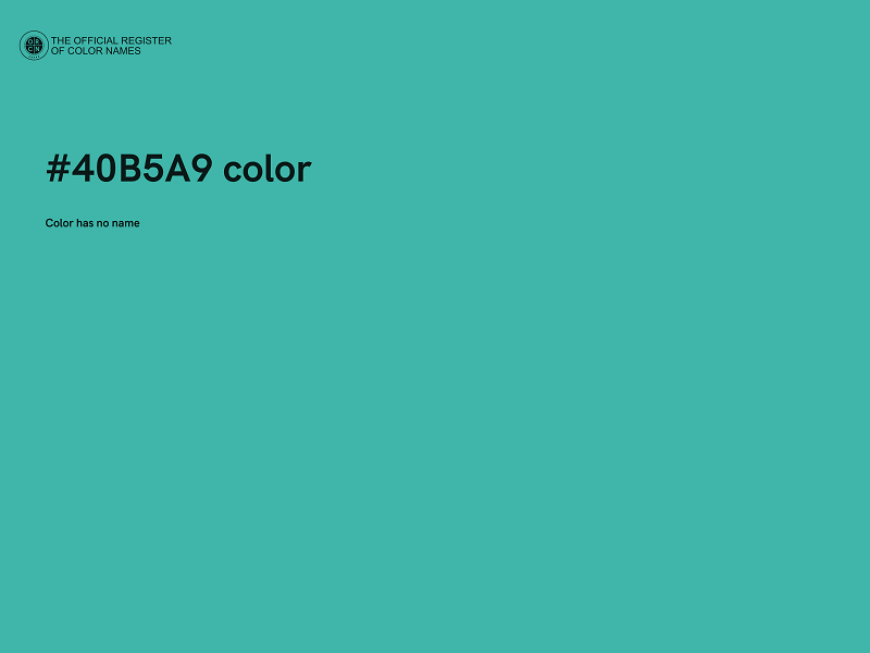 #40B5A9 color image